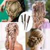 4 Pcs Hair Teasing Comb Set Women Rat Tail Weaving Highlighting Comb Triple Hair Brush Styling Backcombing Parting Slicking Salon Curly Long Thick Wet Hair