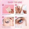 Hfpengzan 4Pcs Lashes Buddy False Eyelashes Applicator Tool for Wear Eyelashes, Eyelash Brush Tool 3 in 1 Makeup Beginner Essentials Tool Upper Lower Eye Lash Mascara Guard Applicator