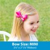 Divine Creations Girls' Collegiate Themed Game Day Logo Print Hair Bow by Wee Ones on a WeeStay Clip, Classic Grosgrain, Mini, Alabama