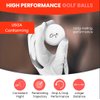 Cut Red Golf Balls - Premium, Soft Core Golf Ball - Offers Decreased Ball Spin & Improved Golf Shot Accuracy and Control - 2 Piece Construction (One Dozen)