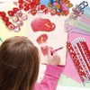 Valentines Day Gifts for Kids Classroom, 224 PCS Valentines Day Stationery Set with Pencils, Erasers, Rulers, Sharpeners, Cards for Kids Valentines Day Classroom Exchange, Valentine Party Favors