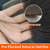4X4 Real HD Lace Closure Human Hair Skinlike Body Wave Lace Closure Only Pre Plucked Hairline with Baby Hair Thin Undetected Invisible Lace (12 Inch, Straight)