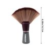 yueton 1Pack Hair Cutting Neck Duster Brush Soft Fan Shape Neck Brush Professional Barber Fiber Brush for Hairdressers Barbers Salon Stylist Home Haircuts