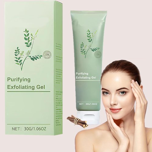 Purifying Exfoliating Gel, Exfoliating Scrub, Purifying Exfoliating, Exfoliating Gel, Advanced Exfoliating Scrub Gel for Deep Cleansing Face And Body Exfoliating Scrub Gel, Suitable for All Skin Types