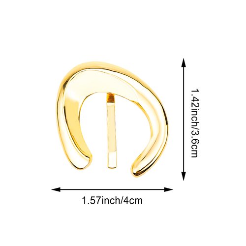 4PCS Ponytail Holder Hair Clips, Gold Silver Ponytail Cuff, Fashionable Ponytail Buckle Hair Clip Decoration Hair Barrettes Hair Accessories for Women Girls
