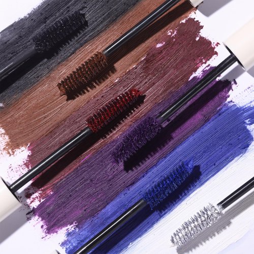 UCANBE Burgundy Mascara and Liquid Eyeliner Set, Waterproof Berry Red Colored Eye Makeup Duo - Enhance Your Gaze with Natural Lasting Lift & Curl for Lashes and Pigmented Smudge-Proof Eye Liner