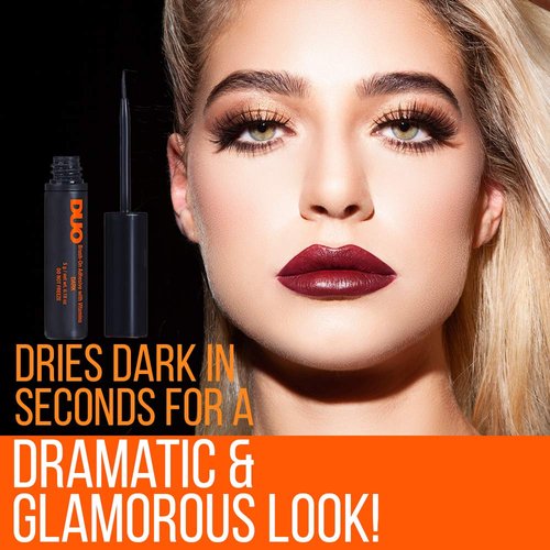 DUO Brush-On Strip Lash Adhesive, Dark Tone, 0.18 oz, 1-Pack