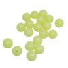 200pcs/pack Soft Rubber Luminous Fishing Beads Round Plastic Rig Glowing Green Beads 6mm Carp Fishing Gear Accessory