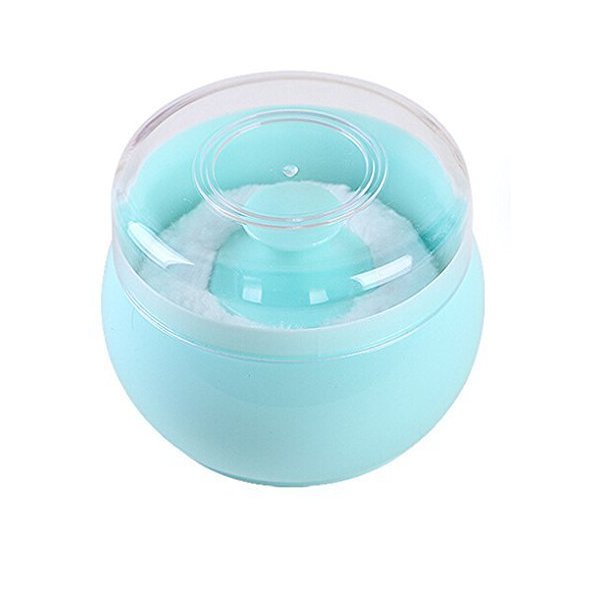 Topwon Baby Powder Puff Kit for Body Powder Container Dusting Powder Case for Baby&Mom