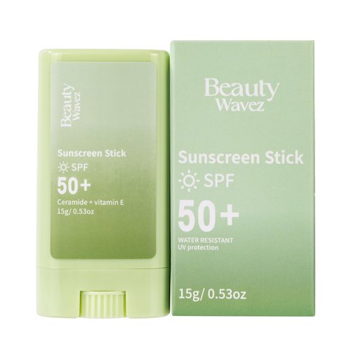 Beauty Wavez Sensitive Sunscreen Stick for Face,Korean Lightweight Sunscreen,UVA UVB Sunburn Protect Sunscreen Spf 50, Travel Size