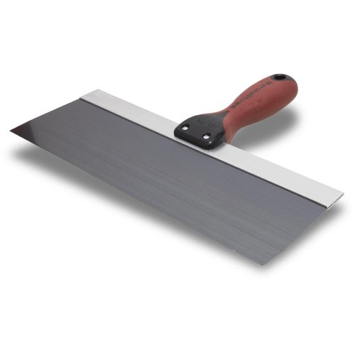 MARSHALLTOWN DuraSoft II Taping Knife, 12 Inch, Drywall and Plastering, DuraSoft Handle, Blue Steel, Made in the USA, 4512D