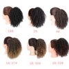 DUTIKA Drawstring Ponytail Extension Curly Hair Extensions, Synthetic Pony Tails Extensions Human Hair Feeling, Kinky Curly Ponytail Afro Puff Drawstring Ponytail for Black Women（10inch,4#）
