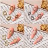CHANZET 3D Metal Nail Charms 80pcs, Frame Gothic Nail Art Charms, Retro Gold Silver Nail Jewels Art Decoration for Women Girls Acrylic Nail DIY Craft Design Manicure Accessories