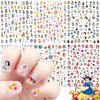6 Sheets Cute Nail Art Stickers Cartoon Nail Decals 3D Self Adhesive Designer Nail Stickers Nail Art Supplies Mermaid Nail Stickers for Women Girls Nail Decoration Accessory (Princess)