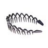 Women Men Plastic Sharks Tooth Headband Toothed Hairband Hair Comb Zigzag Hair Band Hair Hoop Hair Accessory (Black)