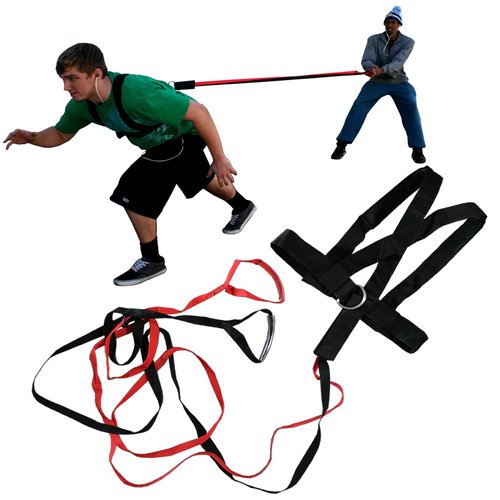 Blue Dot Quick Release (2) Two Person Power Resistance Speed Strength Training Harness Band