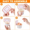 APLZGMG Basketball Hoop Snack Cups, 24 Sets Basketball Hoop Paper Treat Cups Basketball Party Supplies Disposable Treat Food Bowls Kids' Party Paper Cups for Basketball Themed Party Decorations