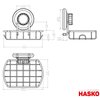 HASKO accessories Suction Soap Dish with Hooks - Super Powerful Vacuum Suction Cup Shower Soap Holder - Rustproof Stainless Steel SS304 Soap Basket - Sponge Holder for Bathroom & Kitchen (Black)