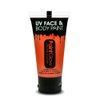 UV Face & Body Paint, Orange, 50ml