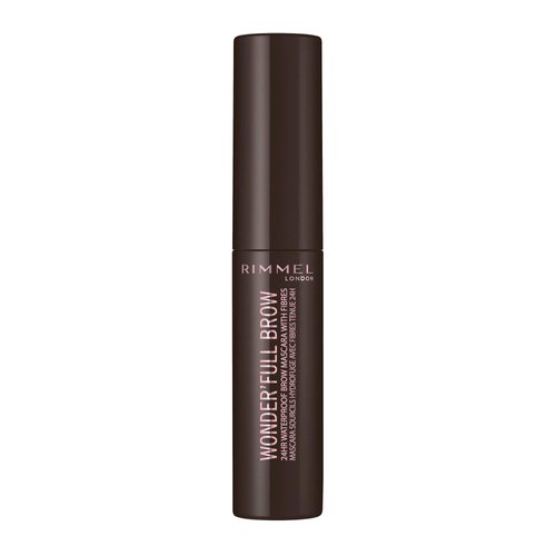 Rimmel London Wonder'Full 24HR Eyebrow Mascara, Long-Wearing, Waterproof, Smudge-Proof, 003, Dark Brown, 0.04oz