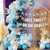 JeVenis Last Toast On The Coast Banner Beach Bach Banner Beach Bachelorette Party Decorations Coastal Bach Party Supplies