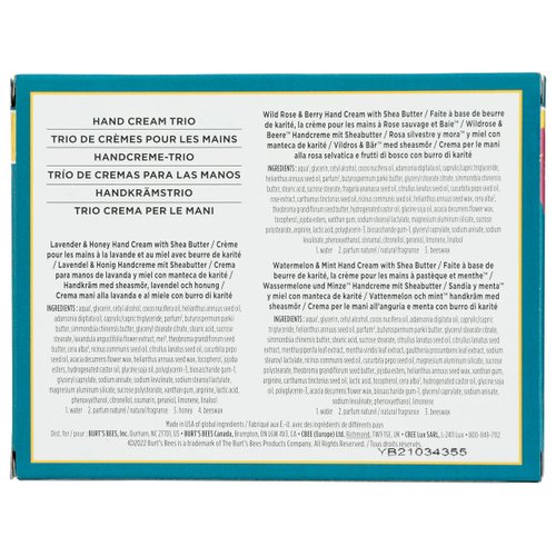 BURTS BEES Hand Cream Trio Gift Set, 3 CT