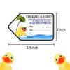 Duck Duck Tags, Cruising Rubber Duck Tag, Ducking Game Cards, 35 Pack, 2.2 x 3.5 Inches, with Hole and 35 Rubber Bands