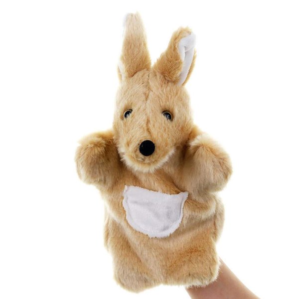 Plush Hand Puppets Kangaroo Stuffed Animals Toys for Imaginative Pretend Play Storytelling