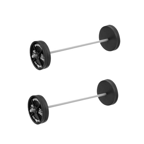 Mllxon Miniature Dollhouse Barbell,Tiny Fitness Equipment Models,1: 12 Mini Dumbbells Model, Dollhouse Fitness Accessories,2Pcs