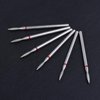 YUXIANLB 6pcs Cuticle Drill Bit, Diamond Nail Drill Bits Set with Case, Professional Manicure Tools 3/32" Flame Cuticle Clean Nail Carbide Bits for Home Salon