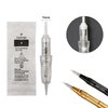 50pcs Disposable Microblading Nano Needle Cartridges Permanent Makeup Tattoo Needles for Tattoo Machine for Ombre Powder Eyebrow Lip Beauty (0.3mm 1P)
