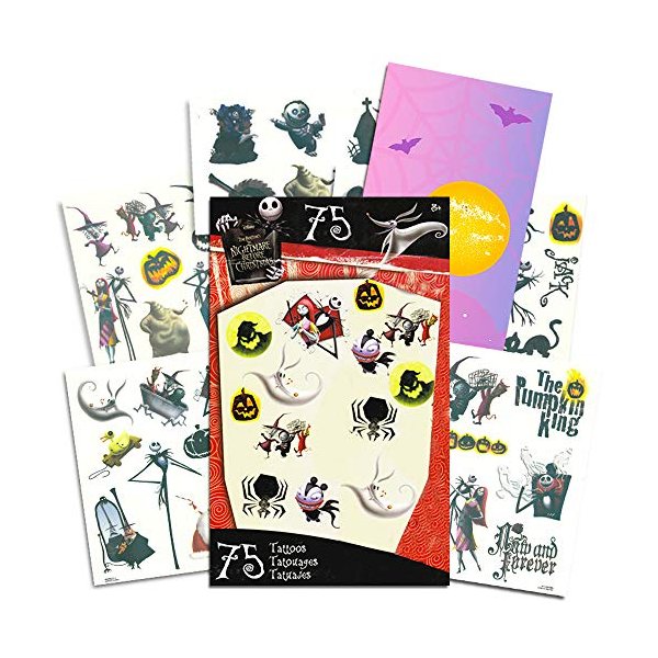 Nightmare Before Christmas Tattoos - 75 Temporary Tattoos ~ Jack Skellington, Sally, Oogie Boogie, and More!