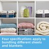 codree 8 Pieces Bed Sheet Organizer Bands-Sheet Keepers Closet Organization-Elastic Bed Sheet Storage-Bedding Bands for Foldable Bedsheet, Pillow Case, Duvet (King)