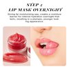 Lip Balm & Moisturizer Set, Lip Scrub & Lip Sleeping Mask- Overnight Treatment Lip Care Products | Moisturize & Nourish, Dry Cracked Lips, Intense Hydration with Vitamin C