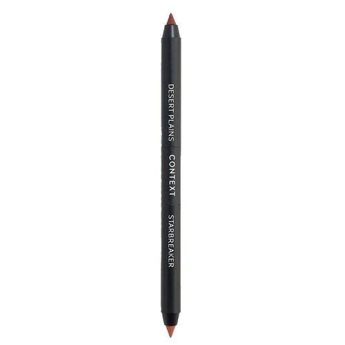 CONTEXT SKIN Dual Lip Pencil for Precision Lip Liner Application | Creamy Formula for Gorgeous Lips | Blendable Dual-Ended Design in Desert Plains & Starbreaker | Cruelty-Free Makeup | 2 x 0.5g