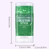 Paminify Green Face Body Glitter Stick, Christmas Hair Glitter Rave Singer Concert for Kids and Women,Face Glitter Green Paint for Hair Eye Clavicle,Waterproof Shimmer Accessories for Parties & Events
