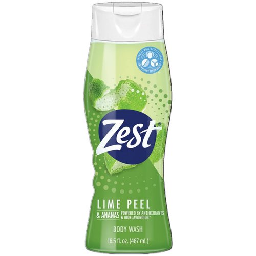 Zest, Body Wash, Lime Peel, 16.5 Fl Oz