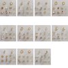 NAIL ANGEL 11Sheet/Set Nail Art Adhesive Sticker with Crystal Gem Rhinestones 3D Charms Nail Art Decoration (10252)
