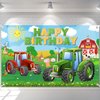 Avezano Farm Birthday Backdrop for Kids Green Grass Farm Tractor Birthday Party Decorations Farm Animals Theme Birthday Banner 70.8 x 43.3 Inch
