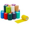 Juvale 24 Rolls Self Adhesive Bandage Wrap 3 Inch x 5 Yards - Stretch Cohesive Medical Tape for Vet, First Aid, Tattoo (12 Colors)