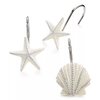 Avanti Linens - Shower Curtain Hooks, Seashell Inspired Bathroom Accessories, Set of 12 (Sequin Shell Collection)
