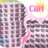 ALICE Natural Lash Clusters DIY Lash Extensions Eyelash Extensions Wispy 3D Cat Eye Eyelash Clusters Left & Right C Curl Individual Lashes