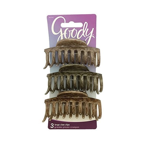 Goody Half Moon Claw Clip ([4-Pack of 3)