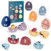 TOP BRIGHT Montessori Toys Wooden Dinosaur Eggs Matching Numbers & Colors, Educational Learning Toys for Toddlers 3 4 5+ Year Gift, Fine Motor Skills Development Toys