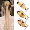 SHEHARUHI 18 Pieces Banana Hair Clips Classic French Hair Comb Set Fishtail Plastic Twist Hair Clip Ponytail Accessories for Women Girls, 9 Styles