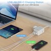 Ultra Thin Flat Extension Cord 10 FT, TESSAN Small Flat Plug Power Strip with 3 USB Charger (1 USB C), 3 Outlets Desk Charging Station, 10 Feet Long Slim Plug for Travel, Dorm Room, Office Essentials