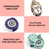Evil Eye Hair Claw Personalized Acetate Hair Claw Clip with Evil Eye Design for Women Gift, 1 Piece