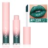3 Colors Diamond Glitter Metallic Lip Gloss Shimmer Liquid Lipstick Set Black Green Wine Red Matte Lipstick for Women Halloween Lip Makeup