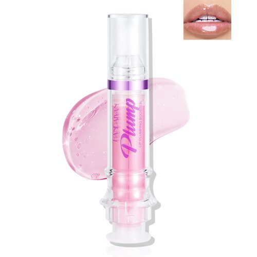 Lip Plumping Booster Gloss, Plump And Pout Lip Plumper Gloss with Chili Extract, Hydrating & Volumizes & Reduce Fine Lines Lip Glow Oil, Glossy Finish Lifter Gloss High Shine Lip Glaze for Women-02