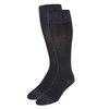 TOUCH Compression Socks for Men, 15-20 mmHg, Herringbone, Cotton, 1 Pair, Charcoal, Medium